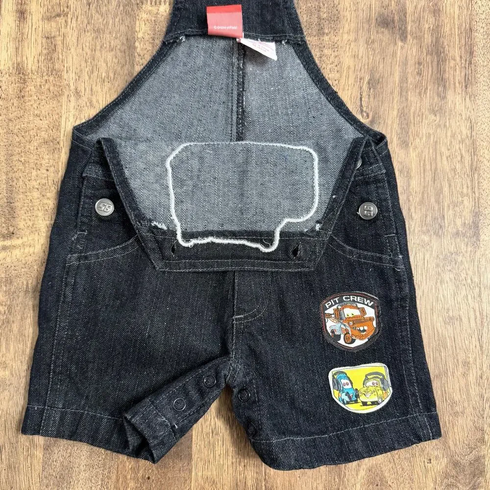 VTG Cars 2 Overalls Disney Pixar Lightning McQueen Mater Guido Luigi Baby 18M